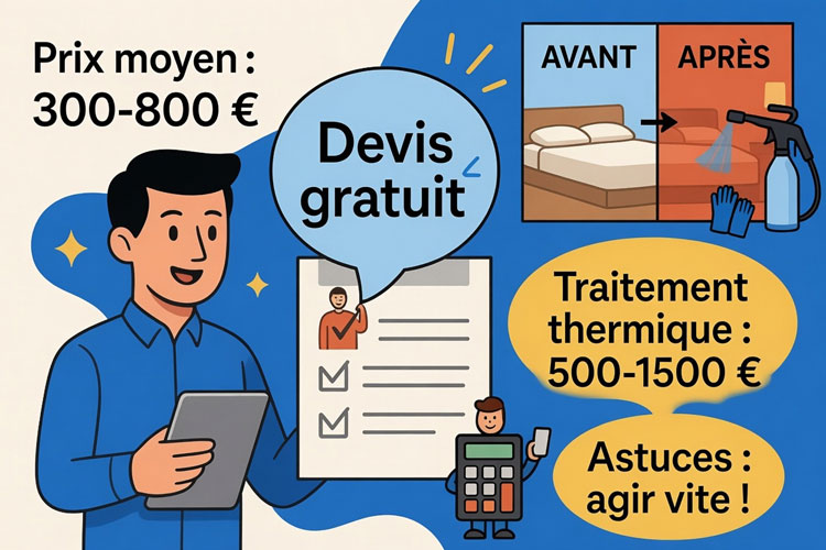 Combien Coûte un Traitement contre les Punaises de Lit ? Guide des Prix et Astuces 2026