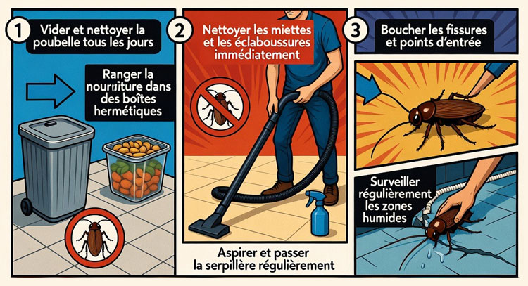 Prévention des cafards : Les bonnes habitudes à adopter au quotidien