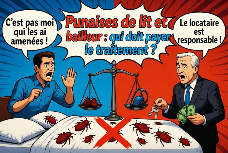 Punaises de lit et bailleur : qui doit payer le traitement ?