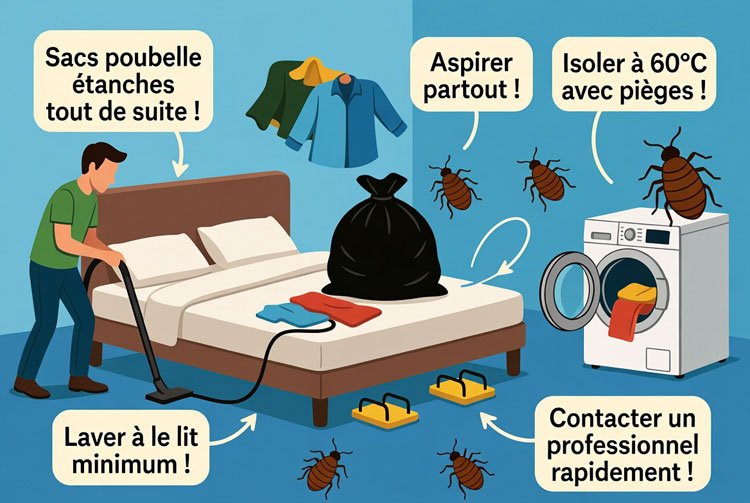 Ce qu'il Faut Faire Immédiatement en Cas d'Infestation de Punaises de Lit